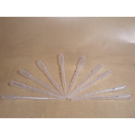 LOT DE 10 PIPETTES GRADUÉES