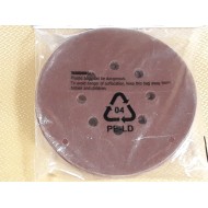 LOT DE 10 DISQUES ABRASIFS PERFORÉS AUTO-AGRIPPANTS Ø 150 MM GRAIN 80 2